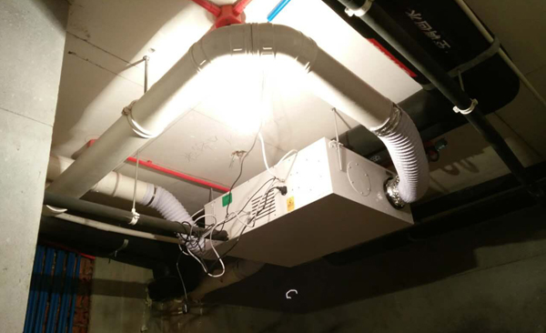 成山路地新風(fēng)系統(tǒng)安裝案例